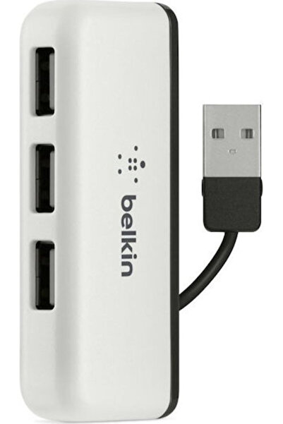 Belkin Διανομέας USB 2.0 4 θυρών με σύνδεση USB-A, Ασημί, Κωδικός: F4U021BT