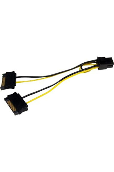 startech Καλώδιο PCIe 6 ακίδων σε SATA 15 ακίδων 0,15μ Πολύχρωμο (S55056911)