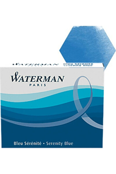 Waterman 8 Ανταλλακτικά Μελάνια για Πένα Μπλε 50ml
