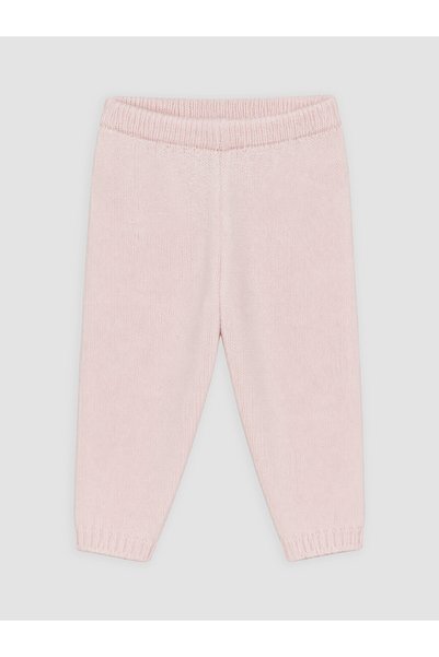 LC Waikiki Lcw Baby Pink Floral Embroidered Baby Girl Knitwear Set