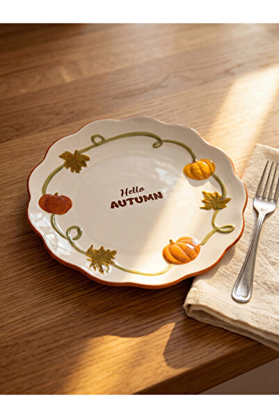 LC Waikiki Quality Pieces from Çelebi Store Pumpkin and Leaf Embroidered Wavy...