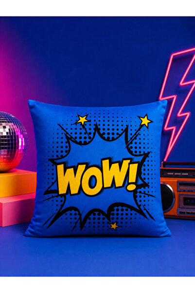 PİKKO HOME غطاء وسادة مطبوع رقميًا من مجموعة POP!80s (dkr)