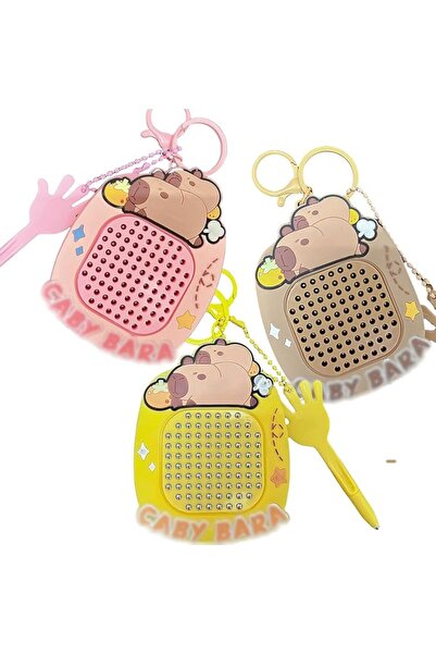 KASTWAVE Fidget Keyring, 3pcs Sensory Fidget Toys with Magnetic Drawing Board...