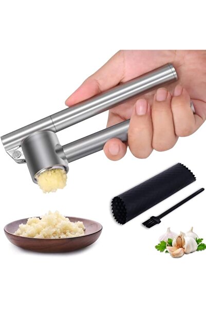 Generic Home Garlic Press - 304 Stainless Steel Extended Garlic Crusher and P...