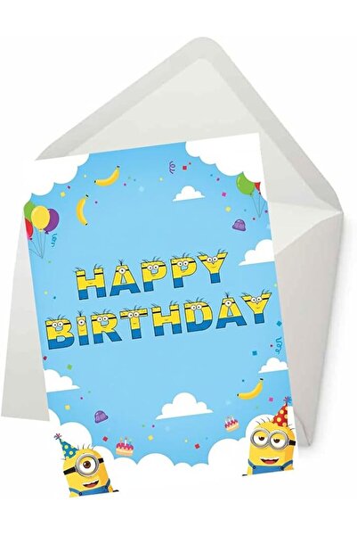 Pictureka PICTURE THIS PRINTS Minions Birthday Greeting Card, Despicable Me B...