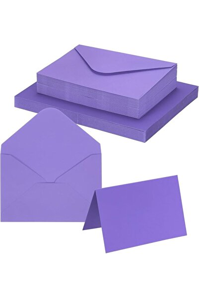 PATIKIL 4 x 6 Blank Greeting Cards and Envelopes, 50Sets Half Fold Note Cards...