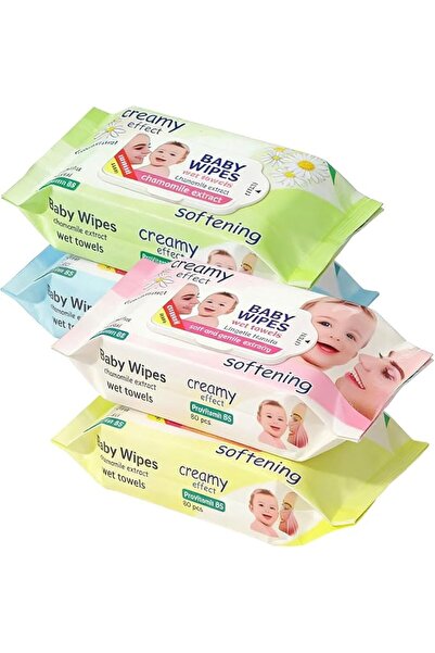 ECVV Baby Wet Wipes 320 Count (4 Packs of 80), 14x18cm Hypoallergenic Soft Wi...