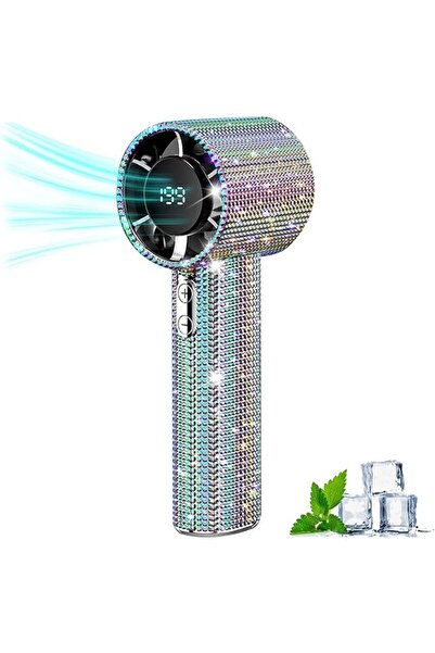 SYOSI Portable Handheld Fan with Digital Display, Mini Turbo Fan 199 Gear Win...