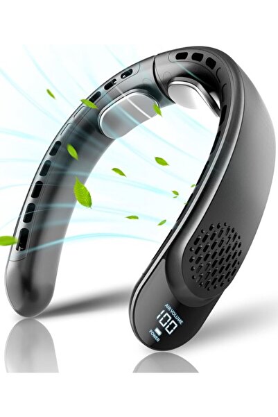 Morvena Picks Ventilator pentru gât fără lame, ventilator portabil pentru gât...
