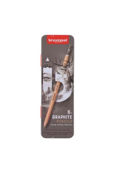 Bruynzeel Expression Graphite Graded Pencil Set 6 Pieces