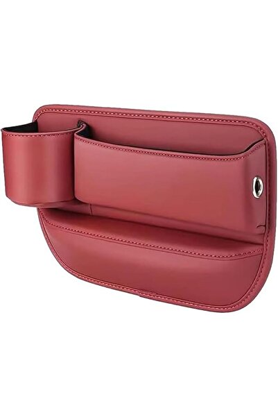Tazweeq Car Seat Gap Filler Organizer, PU Leather Seat Side Storage Box, Mult...