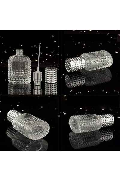 SWIUKPHE 2 Pack Travel Perfume Glass Spray Bottles, 30ml & 50ml Pineapple Des...