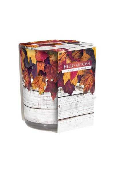 LCA Lumanare Parfumata in Pahar Imprimat, Hello Autumn, 22 Ore