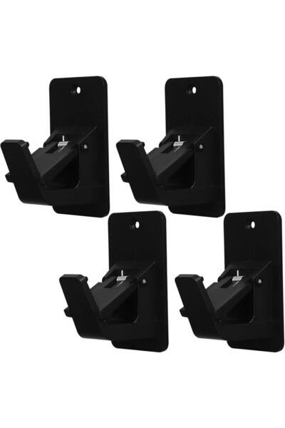 GENERAL PRETYZOOM 2pairs Heavy Duty Curtain Rod Brackets Abs Wall Mount Suppo...