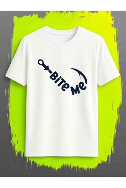 k222 1pc Womens Fishing Bite Me Hook TshirtCotton 180gsm.Printed Tee.Unisex C...