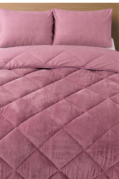 Formeya Premium Çift Taraflı Wellsoft Yorgan Seti Battal Boy 215x235 cm – 2 adet Yastık Kılıflı