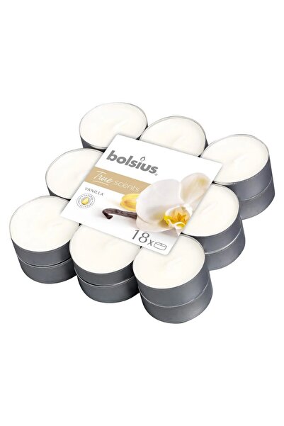 Bolsius Lumanare Pastila Bolsius, Vanilie, Timp de Ardere 4 Ore, 18 Bucati