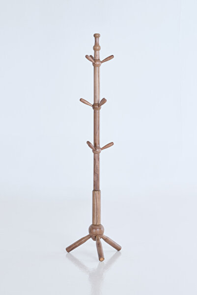MYMASSA Timber Ahşap Portmanto - Elbise Askılığı - 9 Kollu