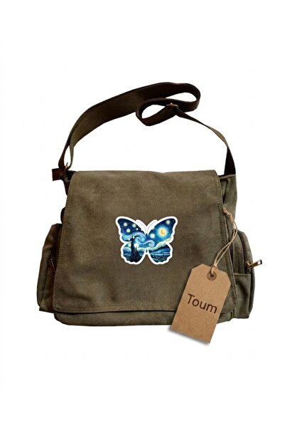Toum The Starry Night Printed Unisex Messenger Bag