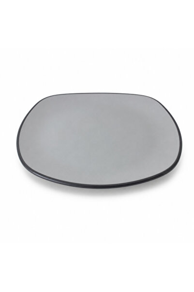 genric Black and Gunmetal Melamine Plate 30cm