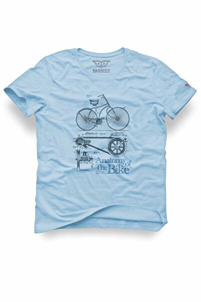 Tarrzzcom Unisex 100% Cotton Regular Fit Bicycle Printed T-Shirt - Cyclist De...