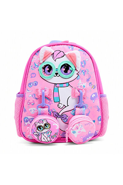 Hibobi Premium Cat Preschool & Kindergarten Backpack – Lightweight Kids Schoo...