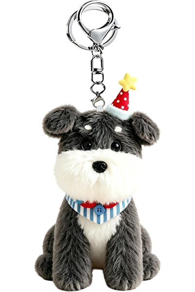 GENERAL Cute Plush Christmas Puppy Bag Charm for Backpack, Kawaii Car Keychai...