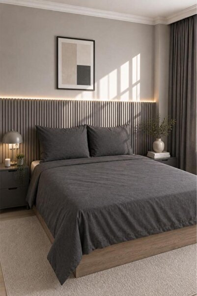 Çeyiz Diyarı Daily Cheap 3 Piece Double Duvet Cover Set 200X220 Indigo