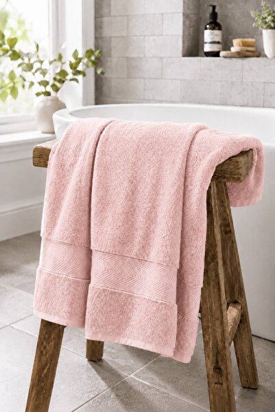 Ucarehome Bath Series Rose Color Premium Soft Tight Weave Bath-Body Towel (70...