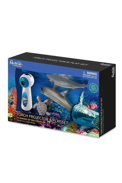 Ambo Funtamin Set Proiector Tip Lanterna & 3 Figurine - Animalute Marine Ambo...