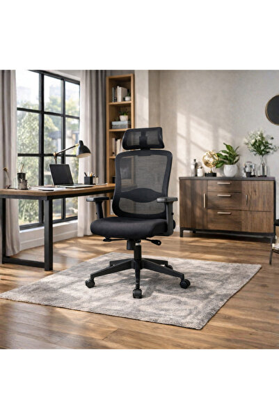 Adore Mobilya Tempo Ergonomik Yönetici ve Çalışma Koltuğu - File/Siyah 64x116...