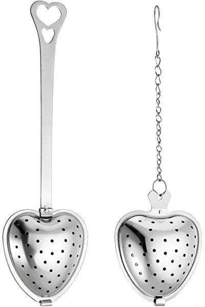 TERRIFI Tea Infuser Spoon Tea Spoon, Stainless Steel Heart Shaped Tea Steeper...
