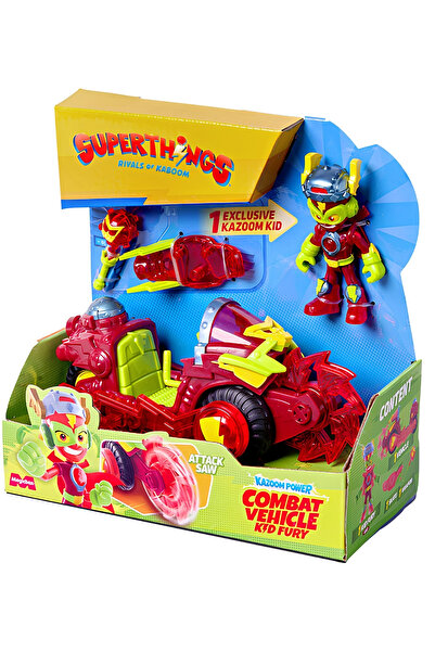SuperThings Kazoom Power Kid Fury Kırmızı Araç ve Figür Seti | Hareketli Test...