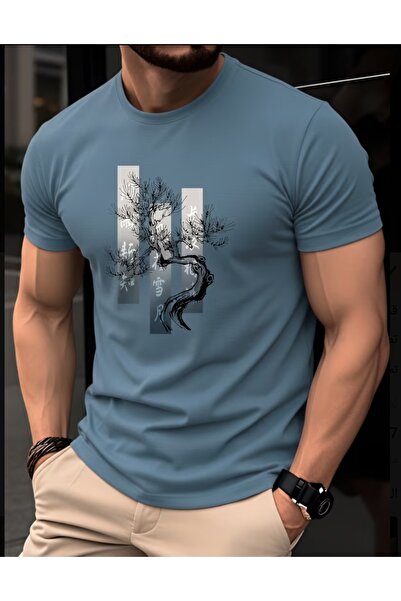 EURO CODE Men's Basic Crew Neck Short Sleeve Casual Comfortable Cut Plain Des...