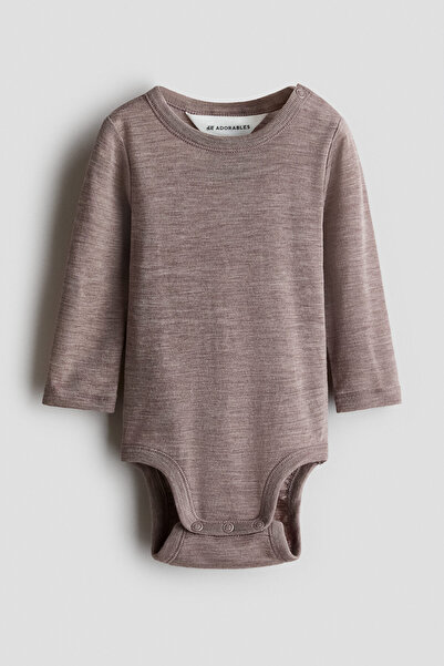 H&M Merinos Yünlü Jarse Body
