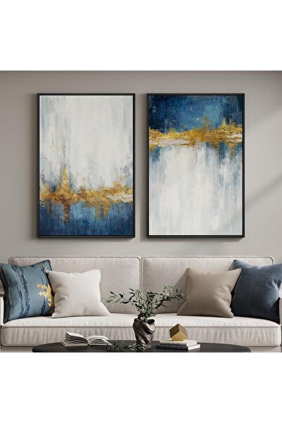 ALAYRA International Signtouch Neutral Modern Art Set of 2 50x70 cm With Oute...