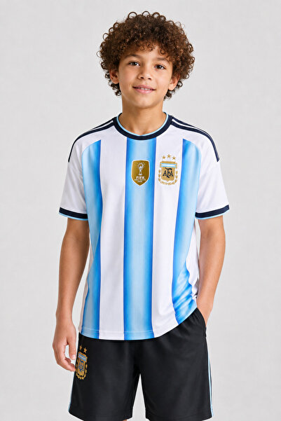 Generic Brand OEM Tricou de fotbal copii Argentina Cupa Mondiala 2026 acasa a...