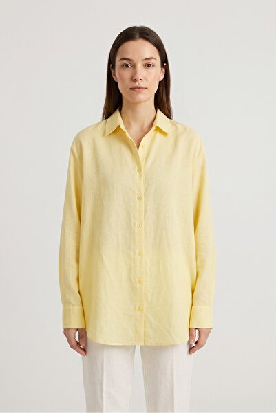 Lafela Düşük Omuz Oversize Kalıp Casual Poplin Gömlek