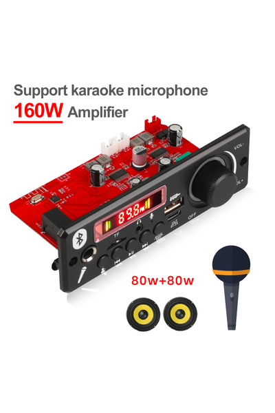 Choice EBEDUMEI 8V-24V 2*80W مكبر صوت مع لوحة فك تشفير MP3، تحكم في مستوى الص...