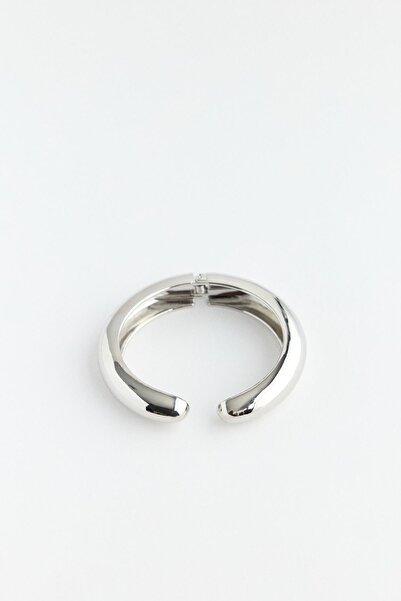 KADRİYE BAŞTÜRK Oval Shaped Clamp Silver