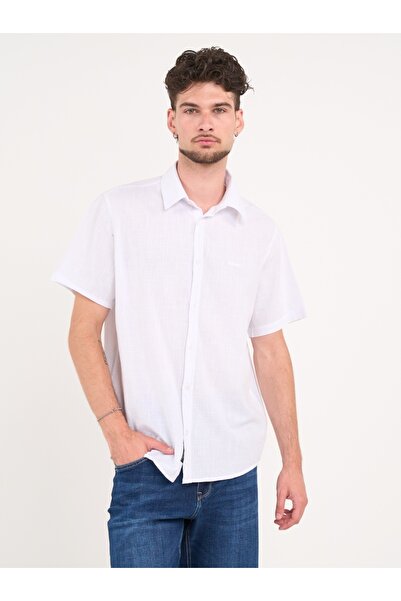 Lee Cooper - Camasa barbat cu maneca scurta regular de culoare uniforma
