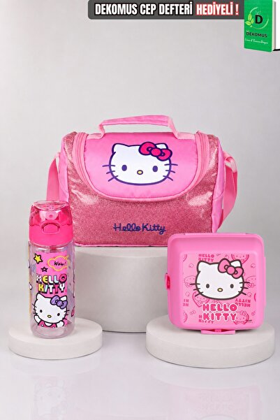 Hello Kitty X Dekomus Licensed Glitter Bow Collection Thermos Lunch Box, Lunc...
