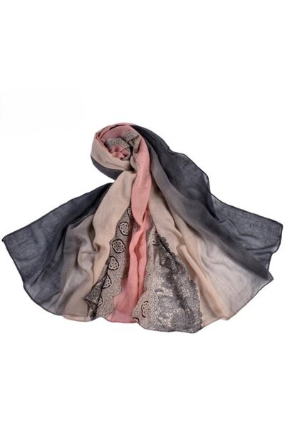 STARSTAR Women's ink painting scarf 180cm soft sun protection all-season.