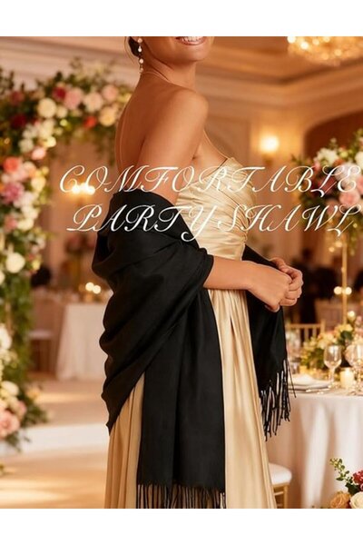 STARSTAR Women's scarf burgundy 200x70cm warm winter wedding.