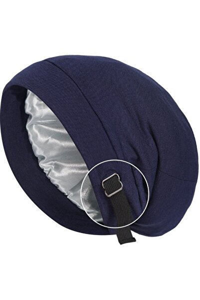 STARSTAR Silk sleep cap snow white satin cotton unisex breathable.