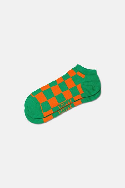 Happy Socks - Orange Square Patterned Socks