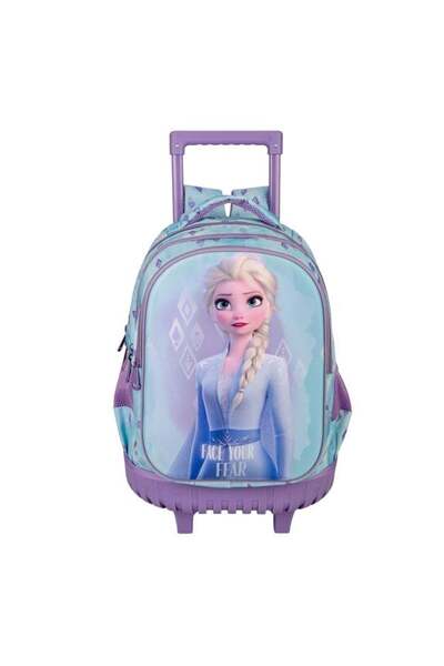 FROZEN 2 Rucsac cu troler Elsa 3D roz și albastru-ciel