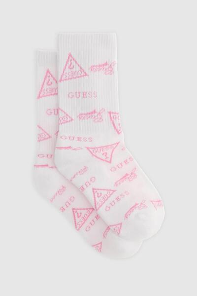 Guess Unisex Beyaz Çorap