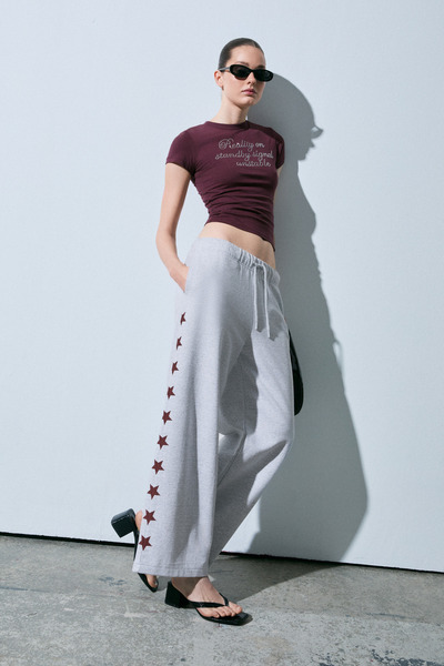 ETHIQUET Librate women's organic cotton printed oversized grimaland sweatpant...
