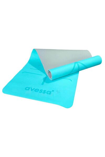 AVESSA Tpe-60 Çift Renk Tpe Pilates Minderi Turkuaz